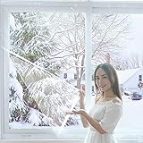 GGYMEI Fenster-Isolierfolie, Winterdichtsatz Transparente Fensterfolie Windschutzscheibe Frischhaltefolie Aus Plastik Zum Diverse Türen Und Fenster (Farbe : Klar, Größe : 2x2m)