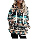 CHUNT Damen Kapuzen Sweatshirt Mantel Winter Warm Hoodie Pullover Mantel Outwear LangäRmeliger Doppelseitiger Fleece Einfarbiger Tops Ob