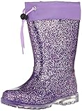 Lico Powerlight W Blinky Jungen Gummistiefel, Lila/ Pink/ Silber, 35 EU