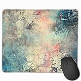 Gaming-Mauspad, Premium-strukturierte Mauspad-Pads, niedliches Mousepad für Spieler, Büro und Zuhause Abstraktes Grün Interessantes Graffiti Bunte rote Wandfarbe Farb
