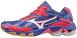 Mizuno Damen Wave Bolt WOS Volleyballschuhe, Blau (Dazzlingblue/White/Divapink), 38 EU