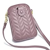 Kleine Handytasche zum Umhängen Leder Handy Umhängetasche Damen Crossbody Geldbörse Schultertasche Brieftasche Handyhülle mit Verstellbarer Gurt für iPhone 13 pro/12/11/XR, Handy bis zu 6.7 Z