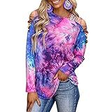 Dasongff Oberteil T-Shirts für Damen, Beste Freunde Pullover Rundhals Langarm Casual Bluse TShirt Mode Sweatshirt Casual Loose Langarmshirts Tops Hemd Fitness Sport Top