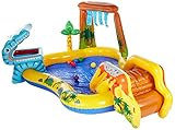 Intex 57444NP - Aufblasbares Wasserspielcenter Dinosaurier, 98 x 75 x 43 Z