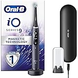 Oral-B iO - 9 - Wiederaufladbare elektrische Zahnbürste von Braun, 1 hochwertiger schwarzer Griff mit revolutionärer Magnettechnologie, Farbdisplay, 1 Zahnbürstenkopf, 1 R