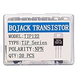 BOJACK TIP122 NPN 5 A 100 V Silizium-Epitaxie-Leistungstransistor 5 Ampere 100 Volt Darlington-Transistoren TO-220 (Packung mit 20 Stück)