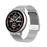 GDYJP 2021 Smart Watch for Männer und Frauen IP67. Wasserdichter Armband Zubehör mit Herzfrequenzüberwachung Mode Stahlsportuhr (Color : C)