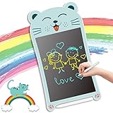 GUYUCOM LCD Schreibtafel, 8,5-Zoll-Schreibtafel Elektronisch und Maltafel Zaubertafel für Kinder mit bunter und Heller Linie, Spielzeug ab 3 Jahre Mädchen,Geschen für Kinder (Blau)