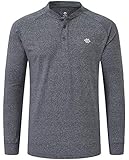 AjezMax Herren-Polo-Shirt, langärmelig, schnelltrocknend, für sportliche Aktivitäten Gr. XXL, g