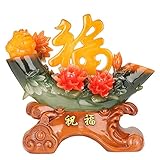 Buddha Statue Feng Shui Lucky Bambus Segen Dekoration Geld Frosch/Geld Kröte anziehen Reichtum Dekor Wangcai Dekoration Dekorationen Wohndekorationen B