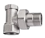 Cornat T591016 Heizkörper Verschraubung Eck absperrbar, 1/2 Z