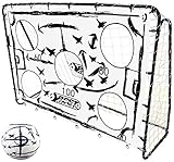 Best Sporting Unisex Jugend Set Taktik 1 Fussballtor mit Torwand und Ball, schwarz/weiß, One S