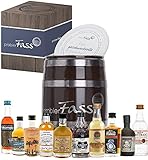 probierFass Rum Probierset | 10 beliebte Rum Klassiker (10 x 0.05 l) in einem originellen Fass mit Geschenkverpackung | Rum Geschenk | Rum S