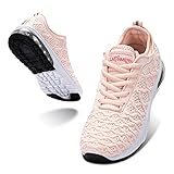 LARNMERN PLUS Turnschuhe Damen Leichter Laufschuhe Rosa 37