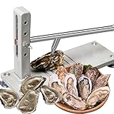 EUNEWR Oyster Shucker aus Edelstahl,Oyster Shucker Werkzeug-Set,handelsüblicher robuster Austernöffner,Oyster Clam Opener Machine, professioneller Austernöffner mit rutschfestem Griff&Sock