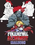 Fullmetal Alchemist Malbuch: Ausgezeichnetes Buch für Fans zum Abbau von Stress und zur Förderung