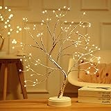 LED Bonsai Baum Lichter, Zhangpu 108 LED Lichterbaum Tisch Bonsai Baum Blüten Licht, Kleine Baumbeleuchtung Nachtlicht Innen Dekoration Touch-Schalter Einstellbare Zweige USB/Batteriebetrieb