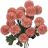 Yyhmkb 4er Pack Chrysantheme Blumen Künstlich Für Dekoration Faux Blumenpicks Gefälschte Blumenarrangements Für Home Office Garten Dekor L