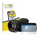 BROTECT 2X Entspiegelungs-Schutzfolie kompatibel mit Panasonic HC-V777 Displayschutz-Folie Matt, Anti-Reflex, Anti-Fingerp