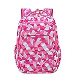 OADOBKICE Laptop Rucksack Schultasche Große Schultasche Junge Schultaschen Süße Schultaschen Unisex Canvas Rucksack High School Rucksack Schultaschen Damen Wasserdichte Schultasche Jungen 8811M Rot M