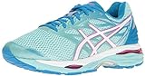 ASICS Women's Gel-Cumulus 18 Running Shoe, Aqua Splash/White/Pink Glow, 12.5 M US