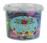 CAPTAIN PLAY 100 Schleckmuscheln einzeln verpackt, Party Bucket mit Schleckmuscheln Süßigkeiten, 1kg