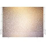 2,1x1,5M Star Hintergrund Glitter Hintergrund Fotografie Gelb Glitzer Hintergrund Goldenen Bokeh Hintergrund Gold Fotoleinwand Goldglitzer FotoHintergrund Golden Dot Fotografie Hintergrund, HGB12