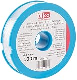 efco Zugkraft-Faden, Polyamid, 20,0 kg, 0,7 mm Durchmesser, 100 m, Transp