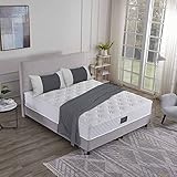 V6 Boxspringbetten Bestes Preis-Leistungsverhältnis (180 x 200 cm H3/H4, Grau)