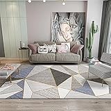 Teppich rutsch Teppich Lila grau gestreiftes geometrisches Dreiecksmuster Wohnzimmer Couchtisch Teppich deko mädchen Zimmer Dekoration Wohnzimmer 200*350