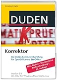 Duden Korrektor für OpenOffice und StarOffice, 1 CD-ROM Die Rechtschreibprüfung für OpenOffice und StarOffice. Version 6.0. Für Windows/Macintosh/Linux