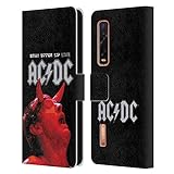 Head Case Designs Offizielle Zugelassen AC/DC ACDC Stiff Upper Lip Live Albumgrafik Leder Brieftaschen Handyhülle Hülle Huelle kompatibel mit Oppo Find X2 Pro 5G