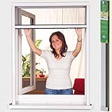 Easy Life PVC Insektenschutz-Rollo greenLINE Basic für Fenster Fliegengitter Insektenrollo individuell kürzbares Fensterrollo als Mückenschutz, Größe:125 x 150