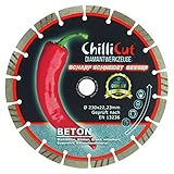 ChilliCut Diamant-Trennscheibe CHILLI-ROXX Beton 230mm x 22,2mm Diamantscheibe Segmenthöhe 10