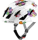 ALPINA Unisex - Kinder, PICO Fahrradhelm, pearlwhite-flower gloss, 50-55