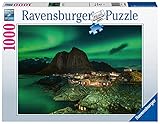 Ravensburger Puzzle 1000 Teile - Aurora Borealis Norwegen, Nordlichter über Hamnoy - Puzzle für Erwachsene und Kinder ab 14 Jahren,Puzzle mit Norwegen-Motiv,Amazon Sonderedition [Exklusiv bei Amazon]