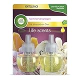 Air Wick Duftölflakon Nachfüller Sommervergnügen – Life Scents – Duft nach frischen Blüten, Melone & Vanille – 2er Duftöl S