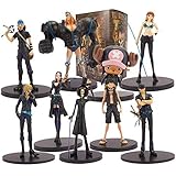 Anime Ornamente Anime 9-22Cm 9 Stück / Set Anime One Piece Figur Ruffy Chopper Sanji Nami Zoro Modell Spielzeug Für Kinder Film Gold Ver. Pvc Actionfiguren Kinderspielzeug Statue Collectibles Dek