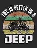 Lief Is Better In A Jeep: Prayer Journal for Guide Scripture, Prayer Request, Reflection, Praise and Grateful Prayer J