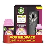 Air Wick Freshmatic Max – Vorteilspack mit Gerät und 2 Nachfüllern – Batteriebetrieben – Duft: Sommervergnügen – 2 x 250 ml Nachfüller + Gerät in Schw