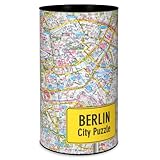 Extragoods Citypuzzle - Berlin Stadtplan Puzzle Map, als Spiel die Stadt kennenlernen, 500 Teile, S