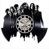 LittleNUM Vinyl-LP Wanduhr Wanduhr Schwarz Ornament Für Freunde, die wie Harry Potter um besonderes Geschenk Mute W