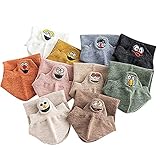 teyiwei 10 Paare Frauen Socken - Kawaii Lustige Ausdruck Baumwolle Gestickte Mädchen Söckchen(Zufällige Farbe)