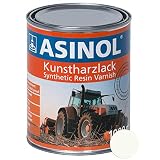 ASINOL RAL 9010 reinweiß 1.000 ml Kunstharzlack Farbe Lack 1l Liter D