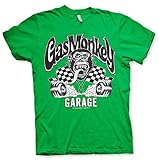 Gas Monkey Garage Offizielles Lizenzprodukt Burning Wheels Herren T-Shirt (Grün), M