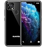 OUKITEL C22 Smartphone ohne Vertrag,128GB+4GB Android Dual SIM Handy ohne Vertrag 4G,5.86 Zoll 4000mAh Großer Akuu Gesichts-ID+Fingerabdruck Günstige Handys 256GB Erweiterbar Ein Jahr Garantie,Schw