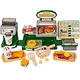 alles-meine.de GmbH 50 TLG. XL Set _ Verschiedene Artikel frei wählbar _ - elektronische Burger Station + Spielzeugkasse _ Wasser & Sound Funktion _ + Zubehör - Shop fü
