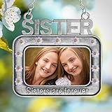 Schwester Foto Ornament – klein Bilderrahmen Foto Ornament mit Schwestern sind für immer gepräg