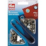 Prym Ösen Plus Unterlegscheiben, Metall, antik Messing, 8 mm, 24