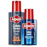 Alpecin Coffein-Shampoo C1 + Alpecin Coffein Liquid im Set – Das Hair-Energizer-Set gegen erblich bedingten Haarausfall bei Männern – 1 x 250 ml + 1 x 200 ml…